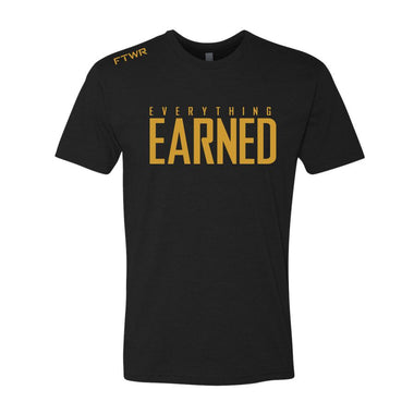 FTWR® Everything Earned Black/Gold Chrome Tee