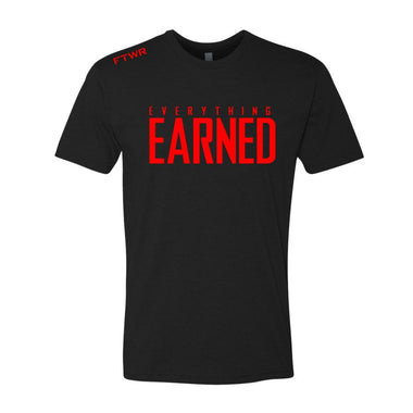 FTWR® Everything Earned Black/Red Chrome Tee