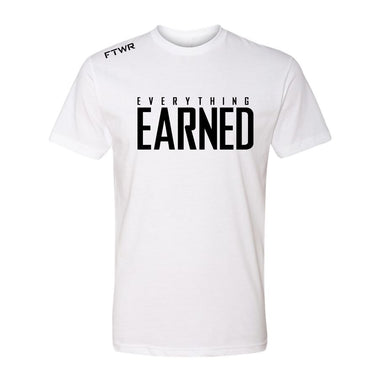FTWR® Everything Earned White/Black Tee