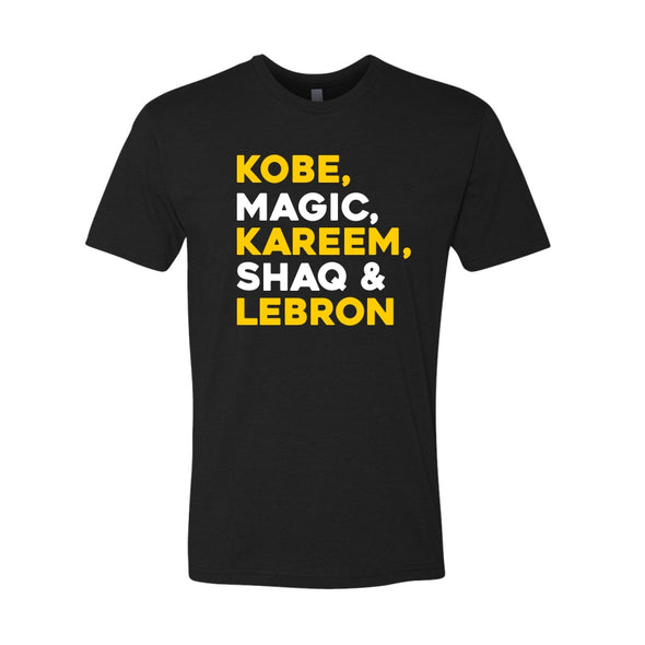 Kobe, Magic, Kareem, Shaq & Lebron FTWR® Tee